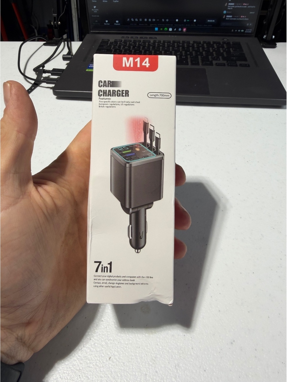 M14 7 in 1 Car Charger